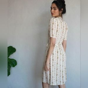 Reformation Laurent Dress - Poppyseed - Floral-  Small